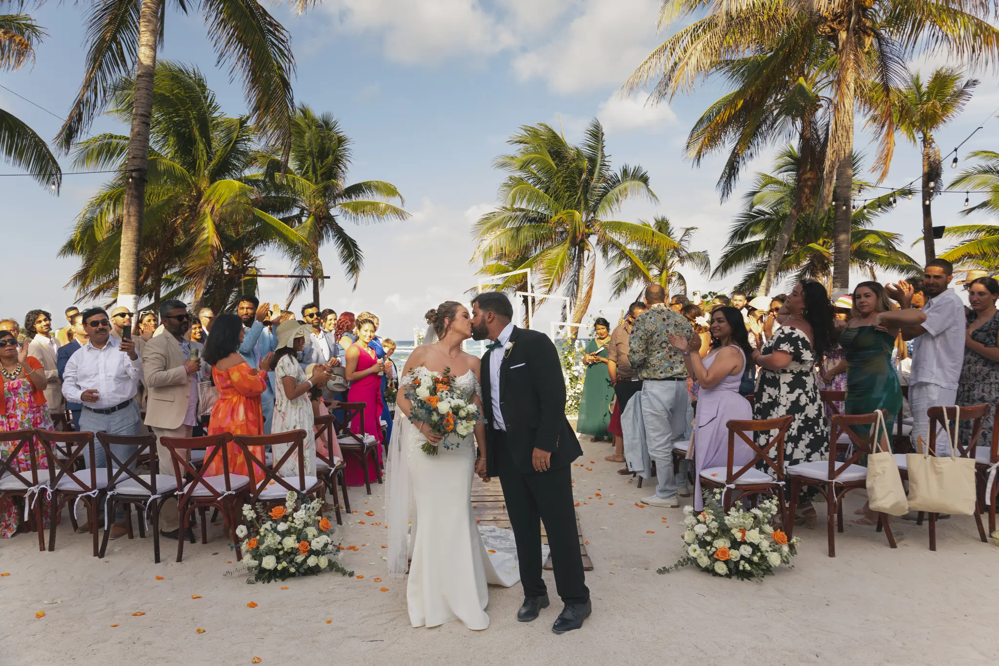 banner Tylar and Neal wedding at Blue Venado